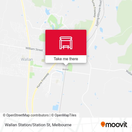 Wallan Station/Station St map