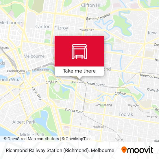 Richmond Railway Station map