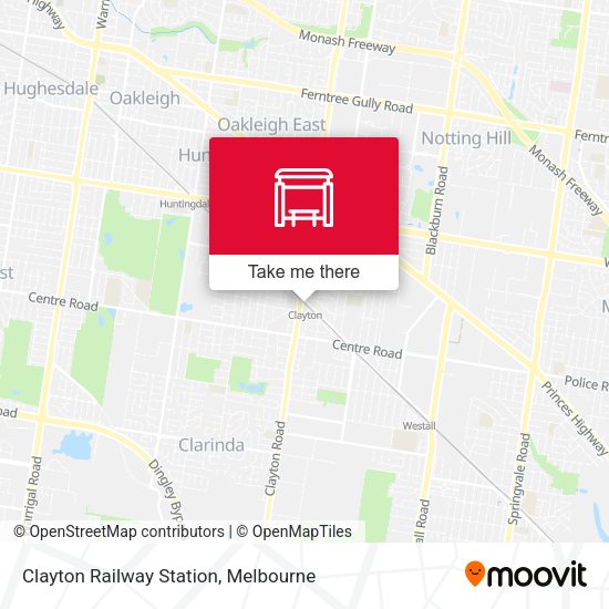 Clayton Railway Station map