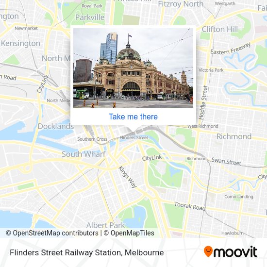 Flinders Street Railway Station map