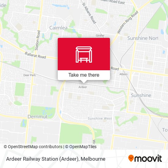 Mapa Ardeer Railway Station