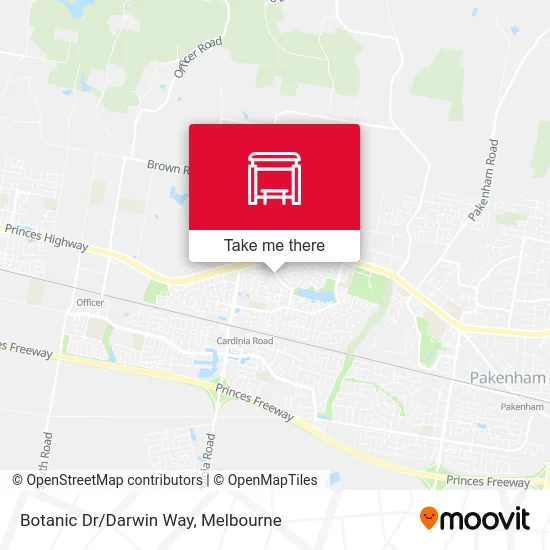 Mapa Botanic Dr/Darwin Way