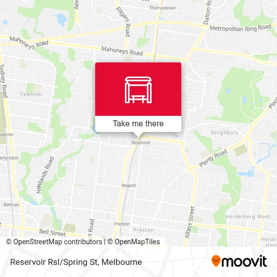 Reservoir Rsl/Spring St map
