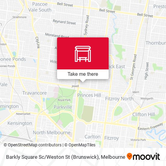 Barkly Square Sc / Weston St (Brunswick) map