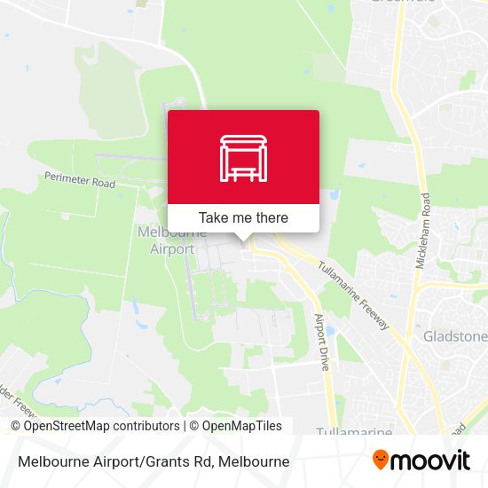 Melbourne Airport/Grants Rd map