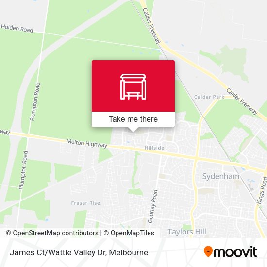 James Ct/Wattle Valley Dr map