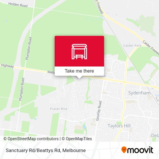 Sanctuary Rd/Beattys Rd map