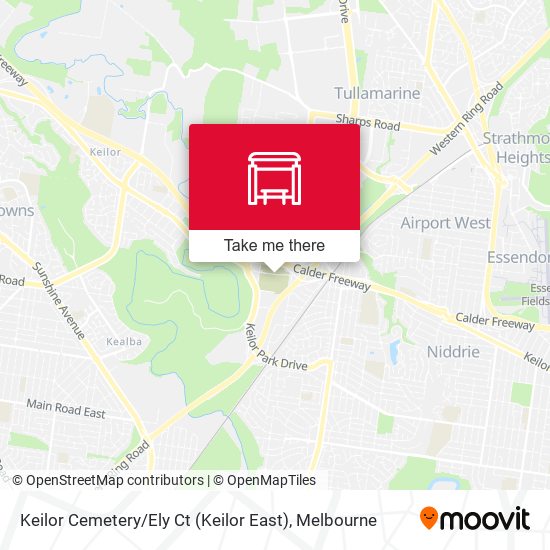 Keilor Cemetery / Ely Ct (Keilor East) map