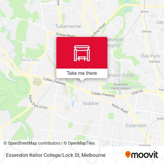Essendon Keilor College / Lock St map