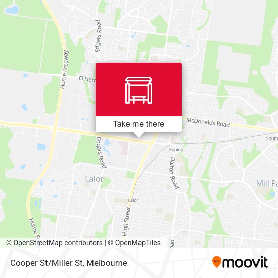 Cooper St/Miller St map