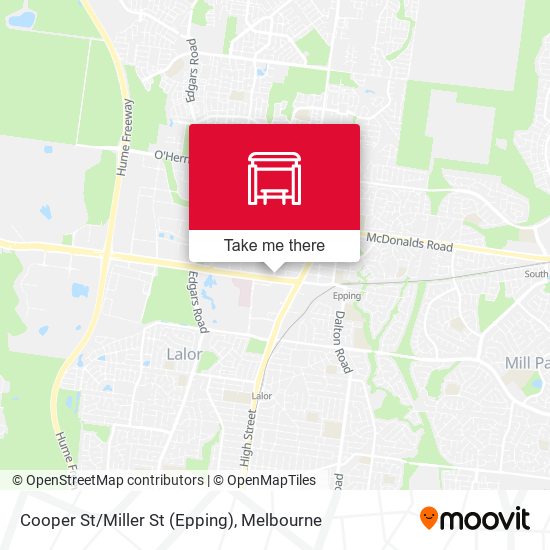 Mapa Cooper St/Miller St (Epping)