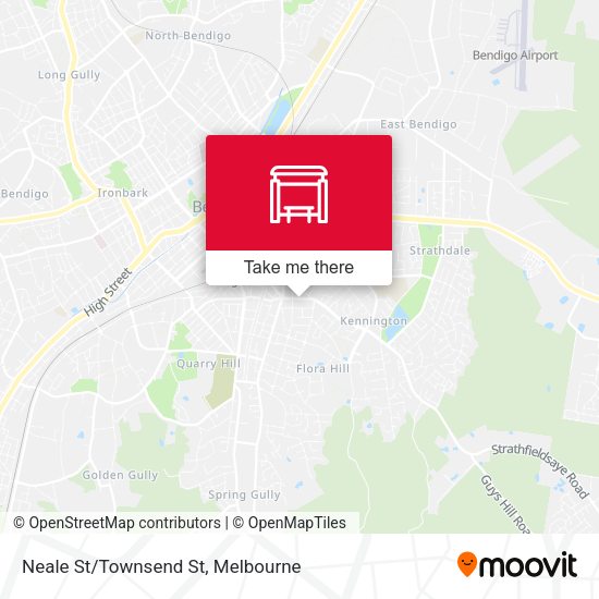 Neale St/Townsend St map