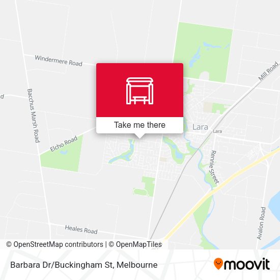 Barbara Dr/Buckingham St map