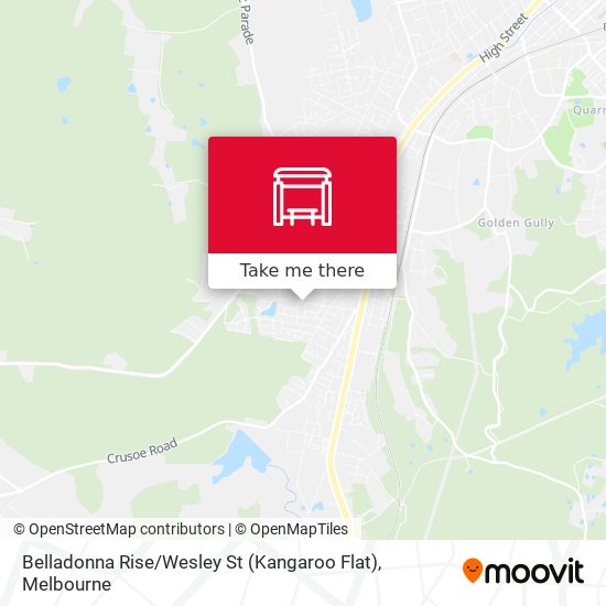 Belladonna Rise / Wesley St (Kangaroo Flat) map