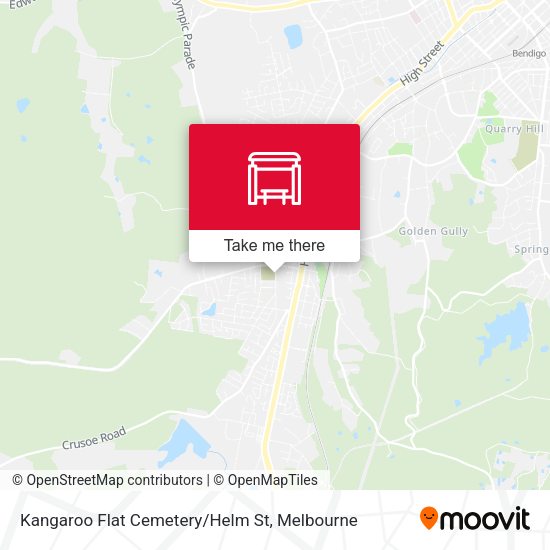 Kangaroo Flat Cemetery/Helm St map