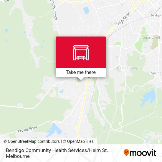 Bendigo Community Health Services / Helm St map