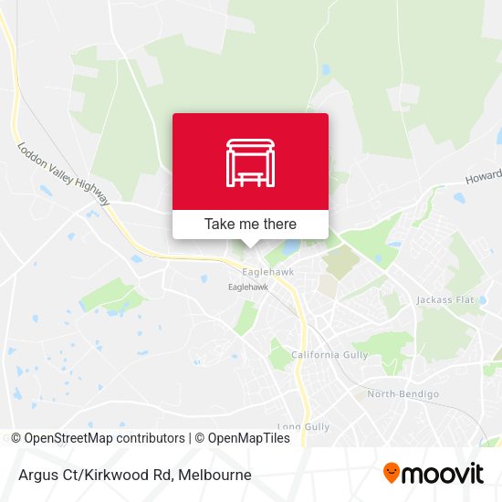 Argus Ct/Kirkwood Rd map