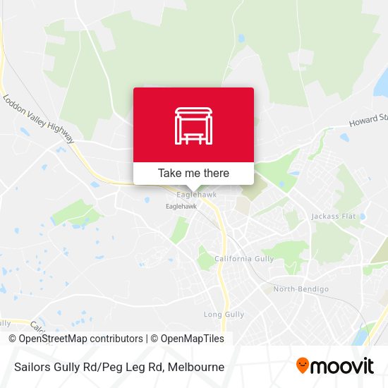 Sailors Gully Rd/Peg Leg Rd map