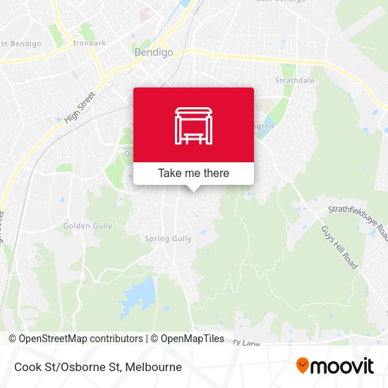 Cook St/Osborne St map