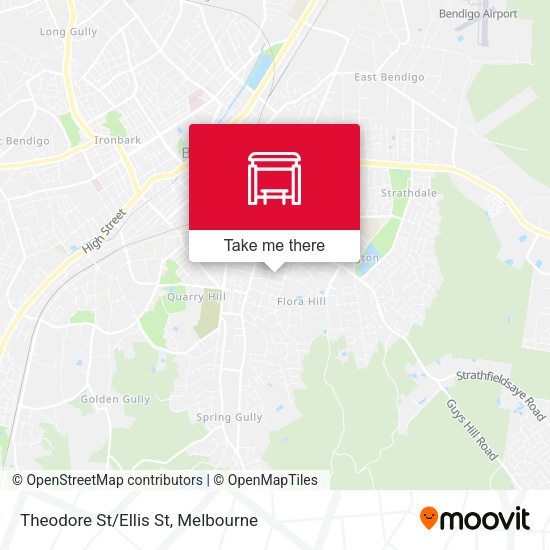 Theodore St/Ellis St map
