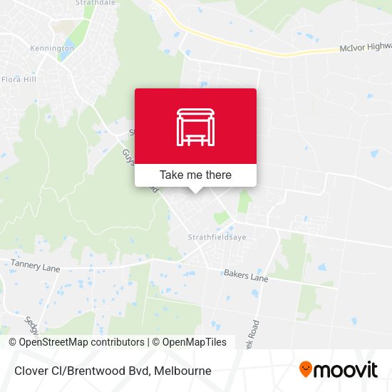 Clover Cl/Brentwood Bvd map