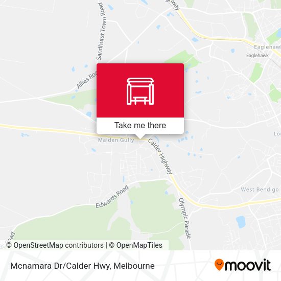 Mcnamara Dr/Calder Hwy map