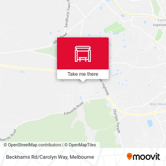 Beckhams Rd/Carolyn Way map