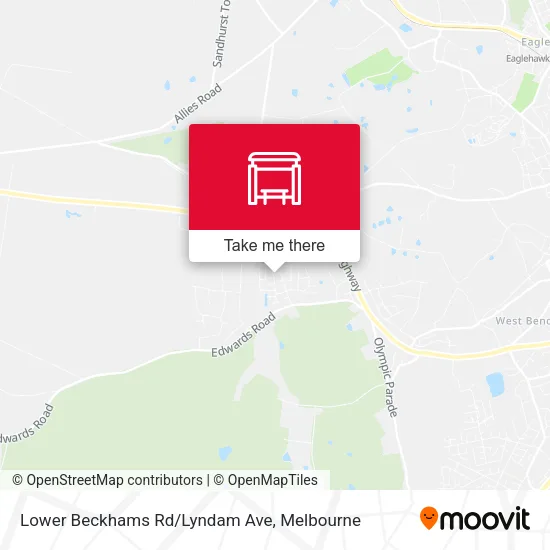 Lower Beckhams Rd/Lyndam Ave map