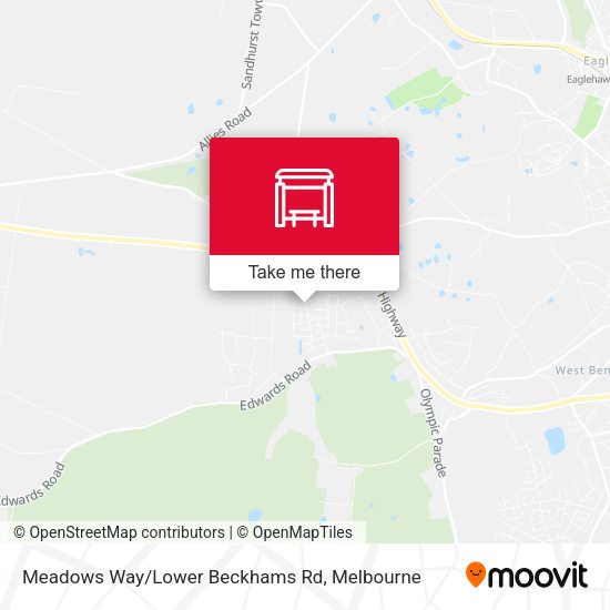 Meadows Way/Lower Beckhams Rd map