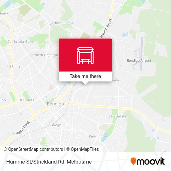 Humme St/Strickland Rd map