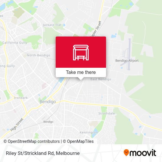 Riley St/Strickland Rd map