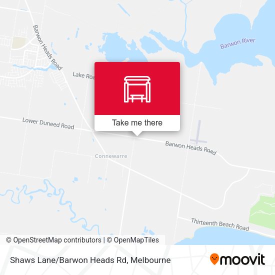 Shaws Lane/Barwon Heads Rd map