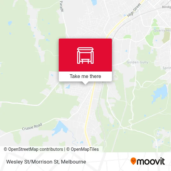 Mapa Wesley St/Morrison St