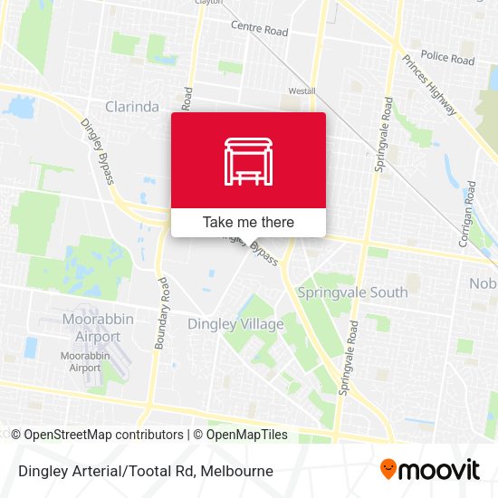 Dingley Arterial/Tootal Rd map