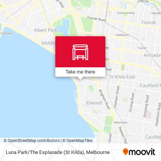 Mapa Luna Park / The Esplanade (St Kilda)