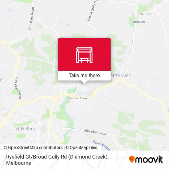 Ryefield Ct / Broad Gully Rd (Diamond Creek) map