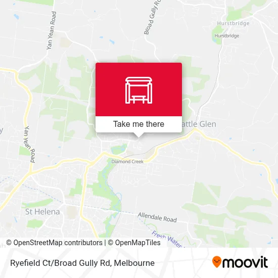 Mapa Ryefield Ct/Broad Gully Rd