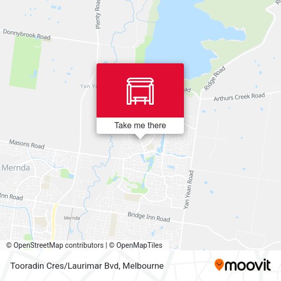 Tooradin Cres/Laurimar Bvd map