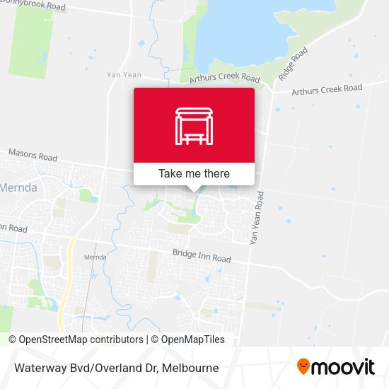 Waterway Bvd/Overland Dr map