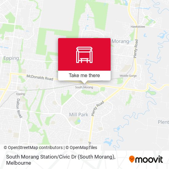 South Morang Station / Civic Dr map