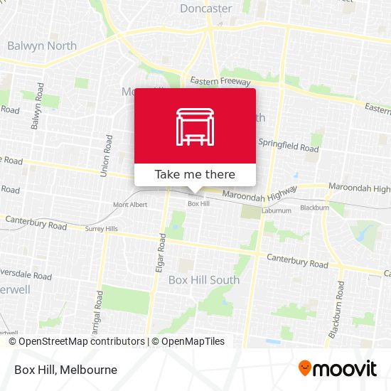 Box Hill map