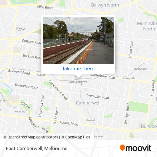 Mapa East Camberwell