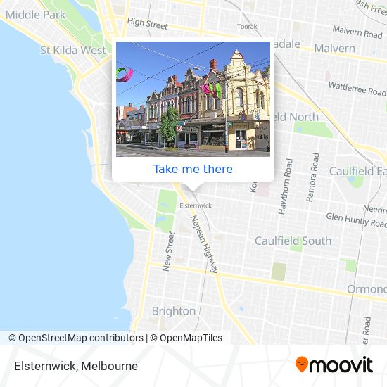 Elsternwick map