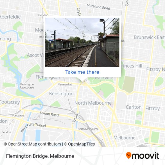 Flemington Bridge map