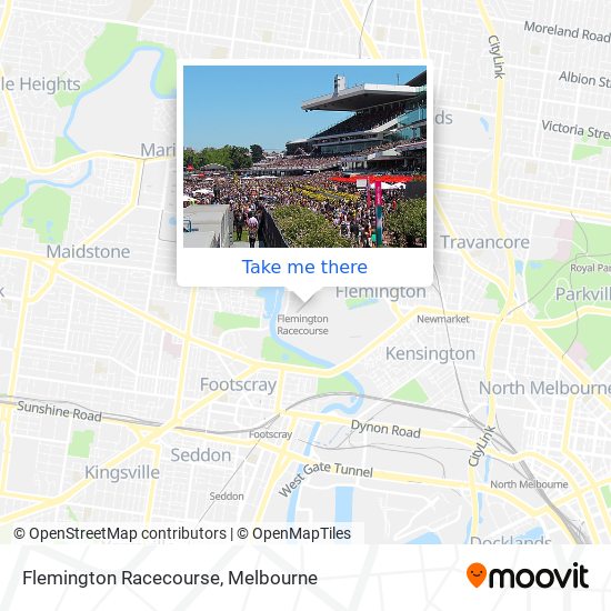 Flemington Racecourse map