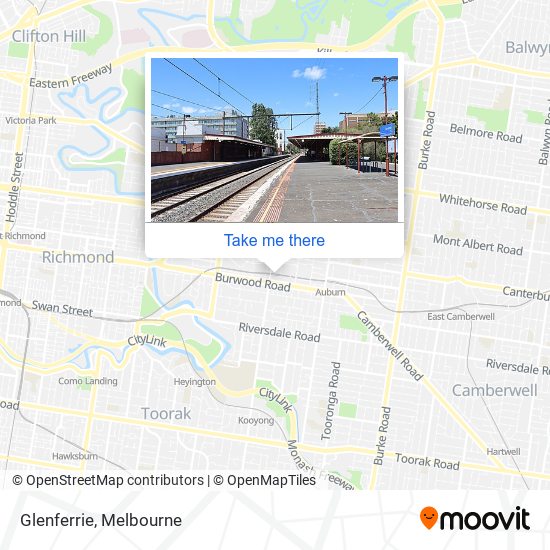 Glenferrie map