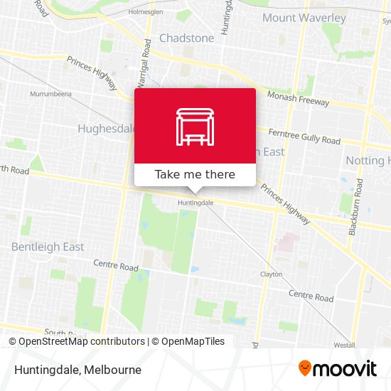 Mapa Huntingdale