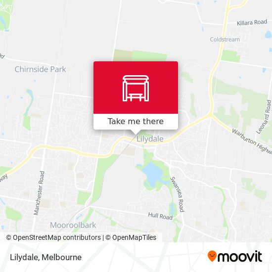 Mapa Lilydale