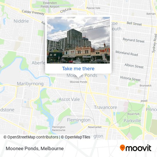 Moonee Ponds map