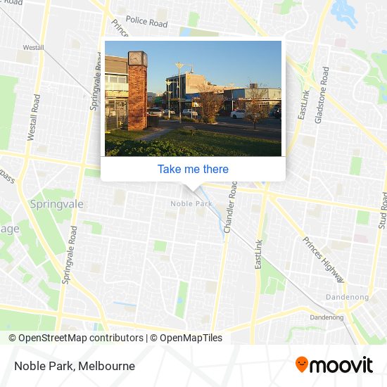 Mapa Noble Park